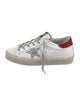 Golden Goose Leather Glitter Accents Sneakers