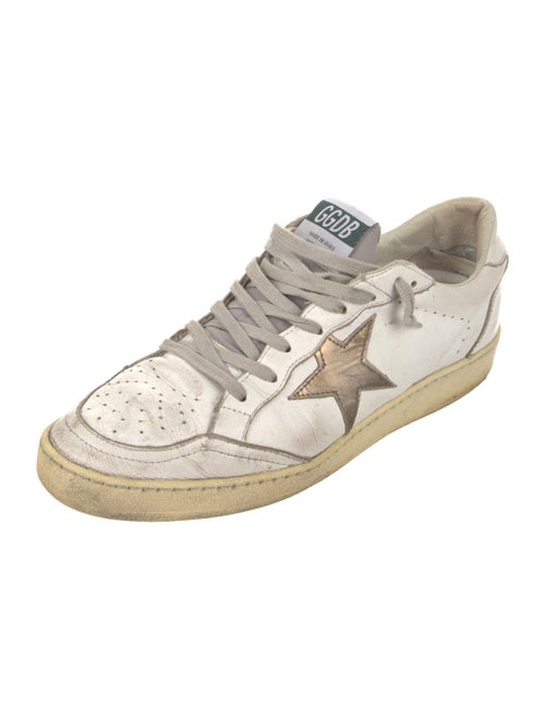 Golden Goose Leather Printed Sneakers