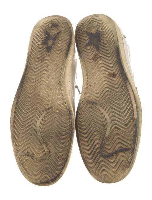 Golden Goose Leather Printed Sneakers