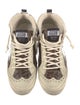 Golden Goose Leather Animal Print Sneakers