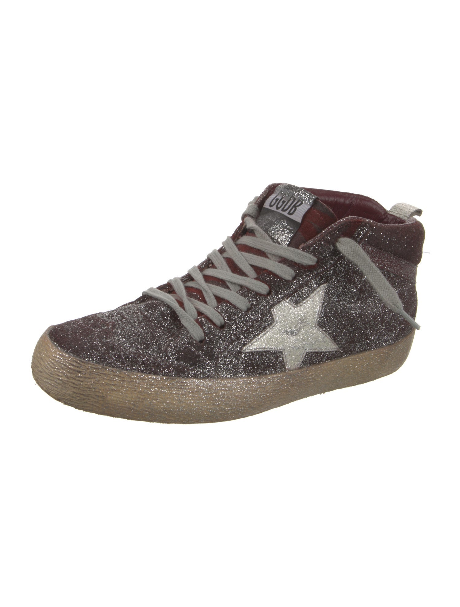 Golden Goose Glitter Printed Sneakers