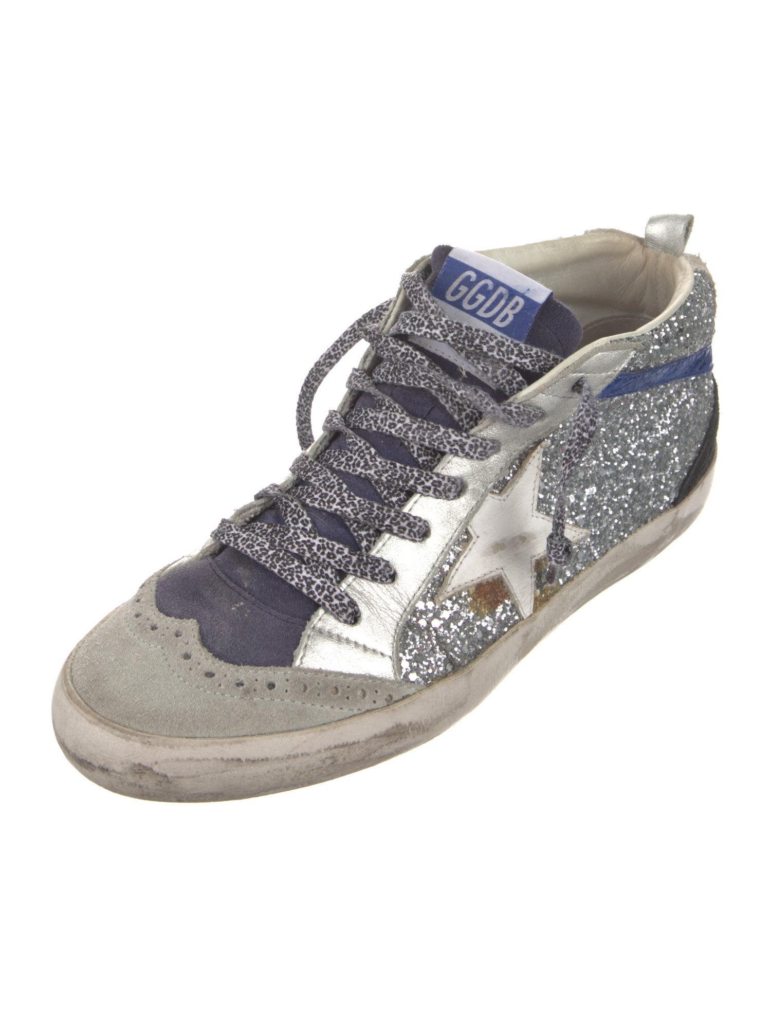 Golden Goose Glitter Printed Sneakers