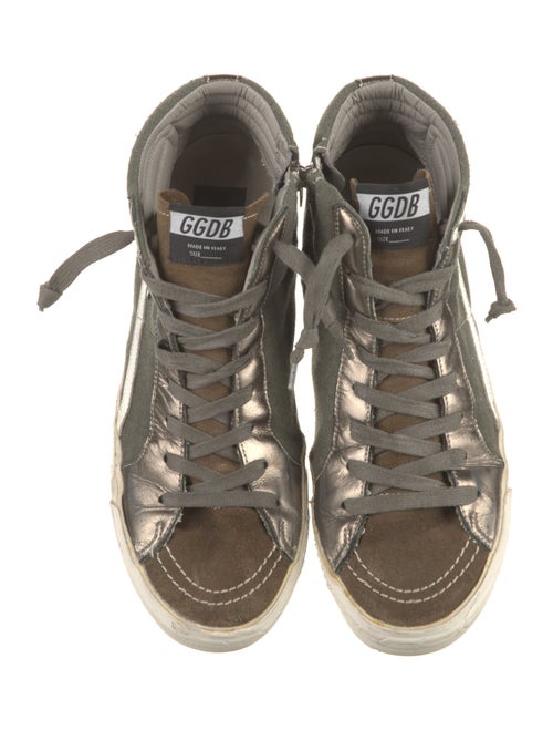 Golden Goose Suede Distressed Accents Sneakers