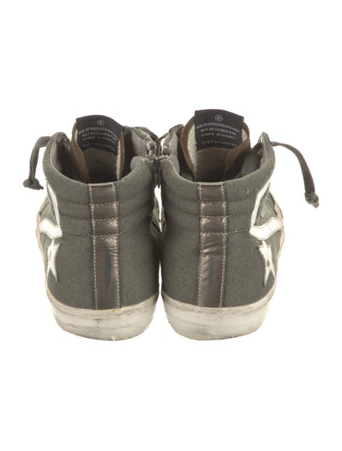 Golden Goose Suede Distressed Accents Sneakers