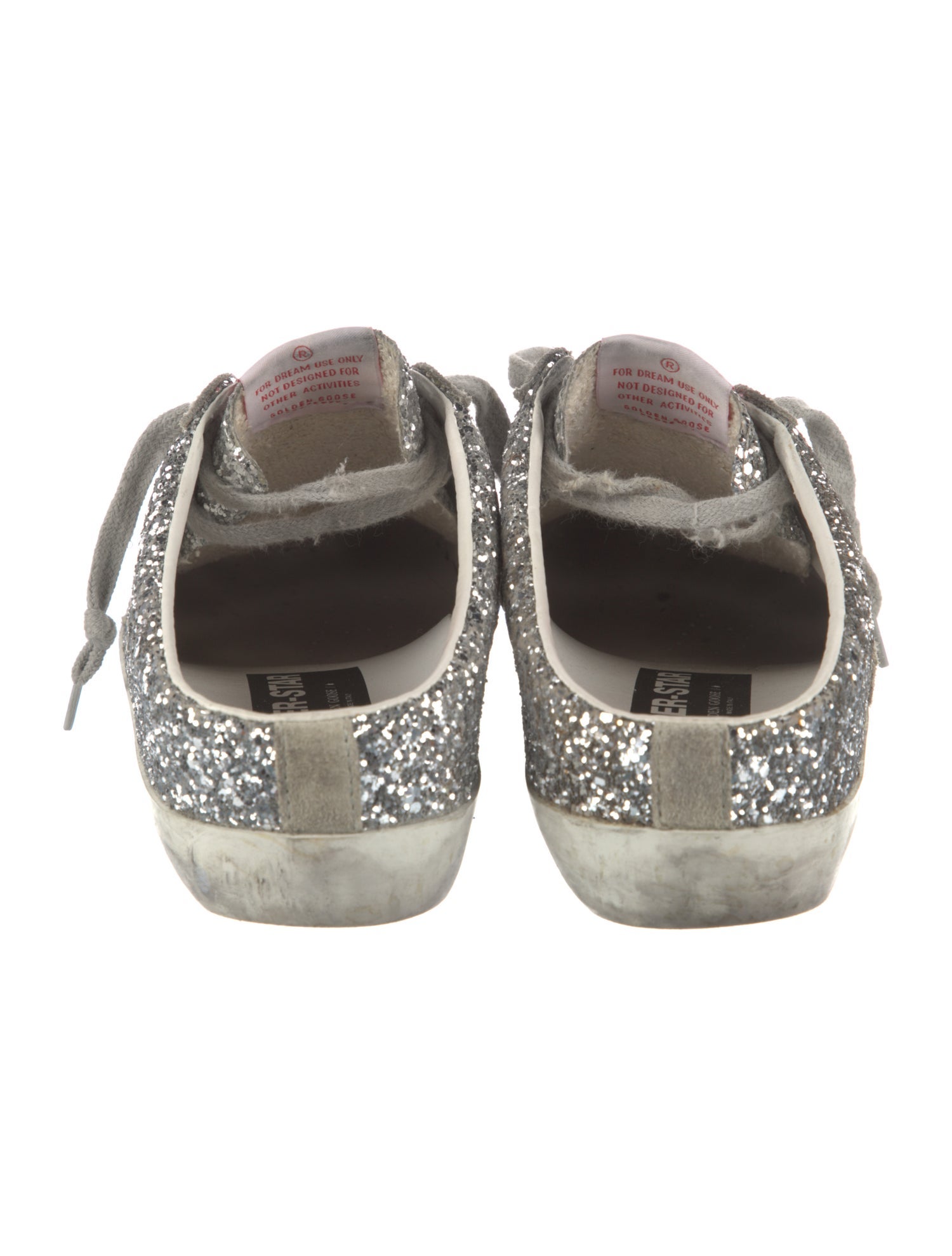 Golden Goose Glitter Distressed Accents Sneakers