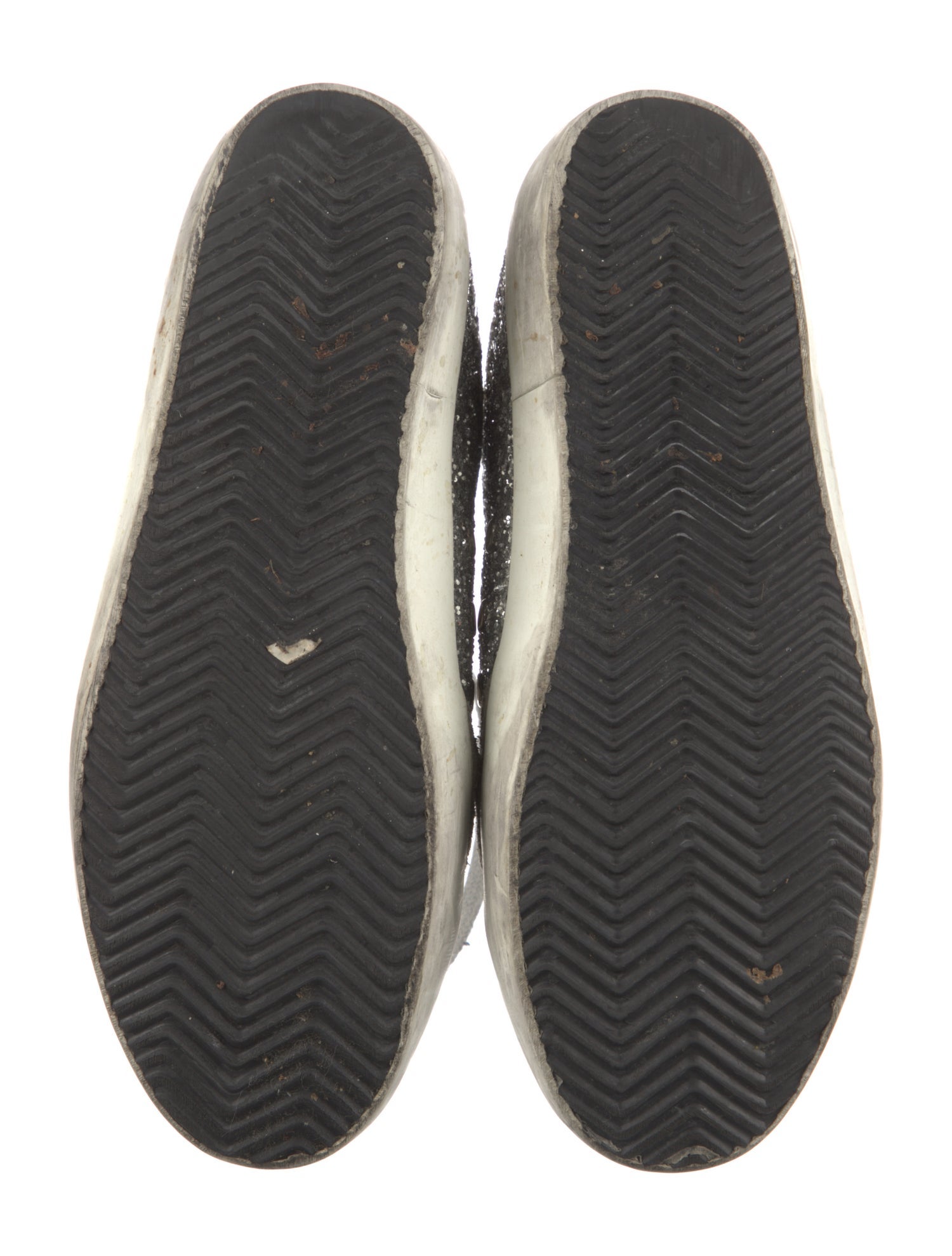 Golden Goose Glitter Distressed Accents Sneakers