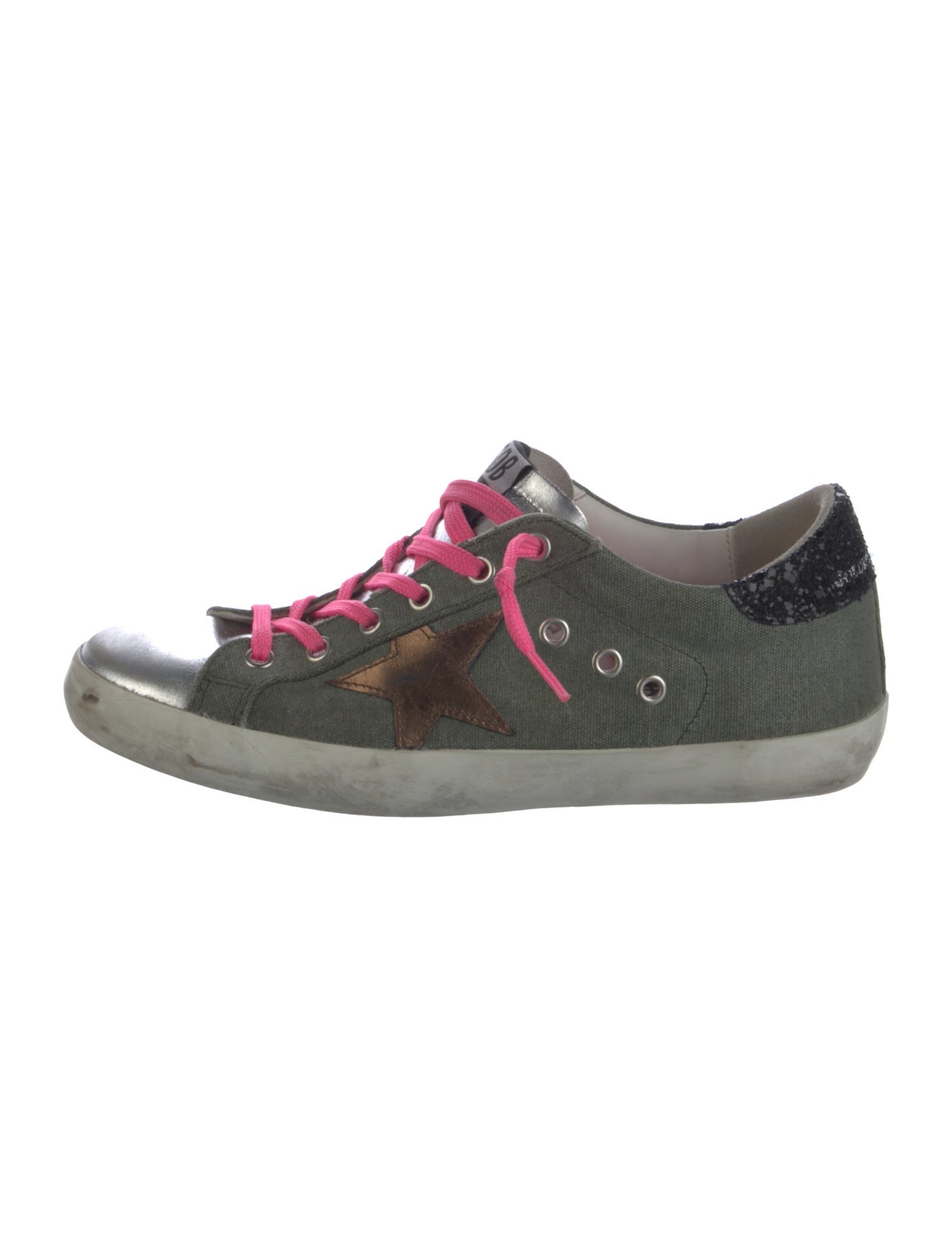 Golden Goose Suede Printed Sneakers