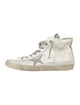 Golden Goose Leather Printed Sneakers