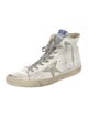 Golden Goose Leather Printed Sneakers