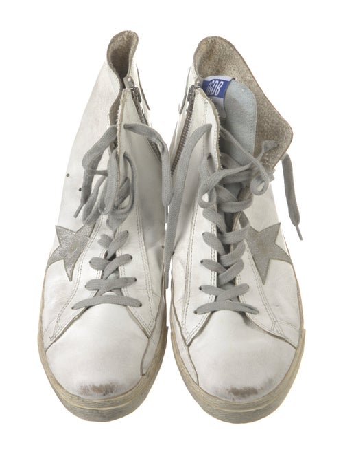 Golden Goose Leather Printed Sneakers