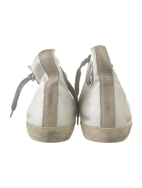 Golden Goose Leather Printed Sneakers