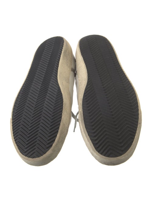 Golden Goose Leather Printed Sneakers