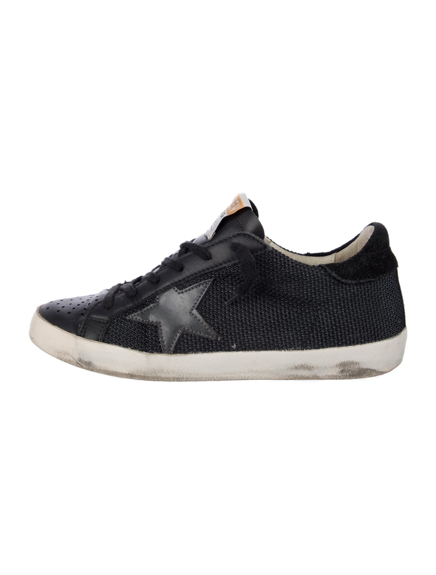 Golden Goose Leather Distressed Accents Sneakers