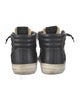 Golden Goose Leather Colorblock Pattern Sneakers