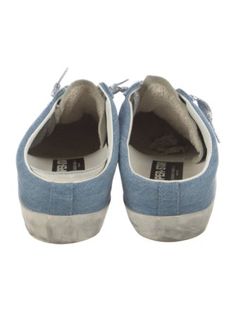 Golden Goose Denim Colorblock Pattern Sneakers