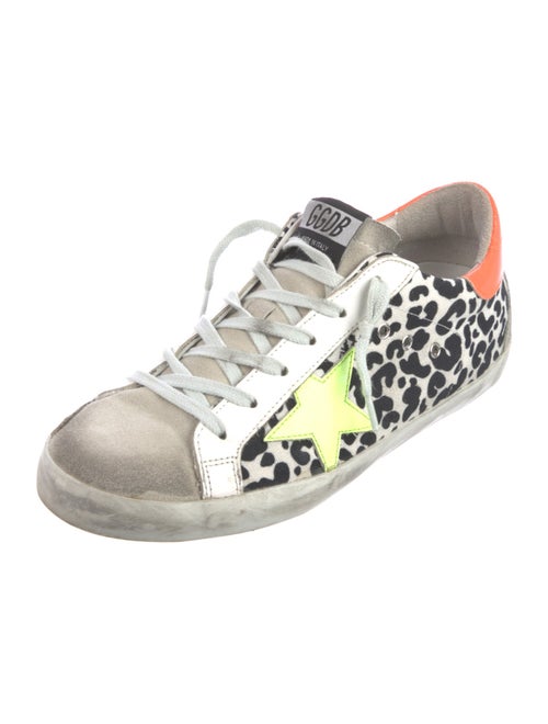 Golden Goose Canvas Animal Print Sneakers