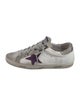 Golden Goose Leather Animal Print Sneakers