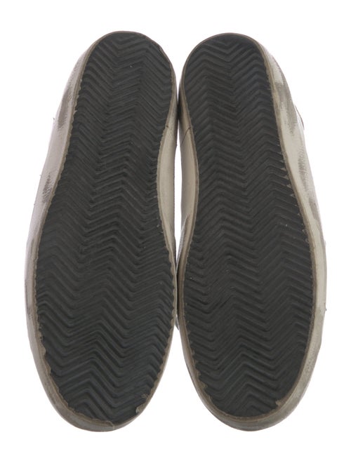 Golden Goose Leather Animal Print Sneakers