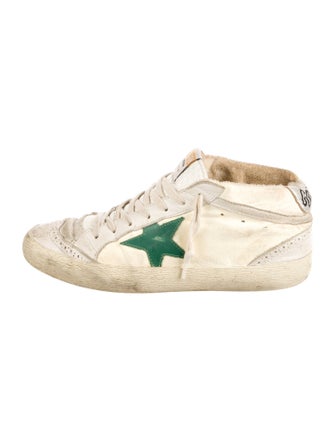 Golden Goose Leather Distressed Accents Sneakers