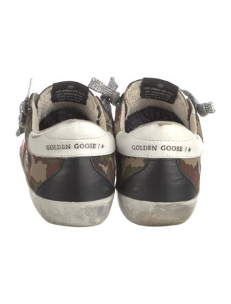 Golden Goose Canvas Camouflage Print Sneakers