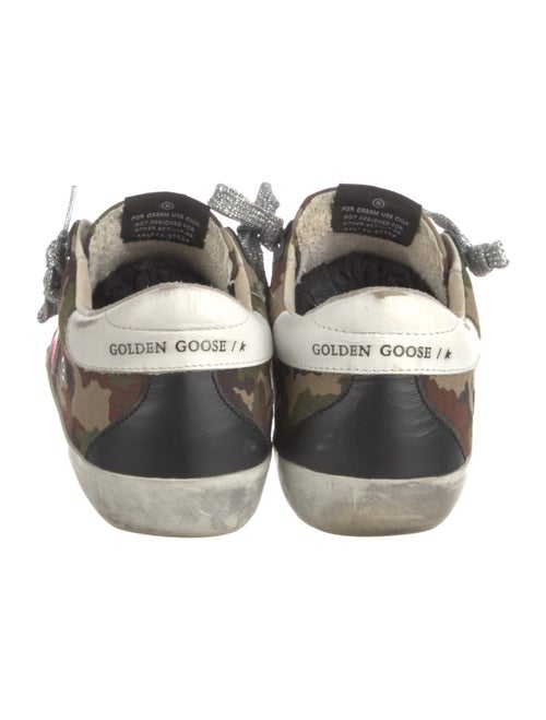 Golden Goose Canvas Camouflage Print Sneakers