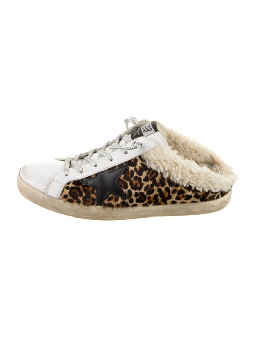 Golden Goose Ponyhair Animal Print Sneakers