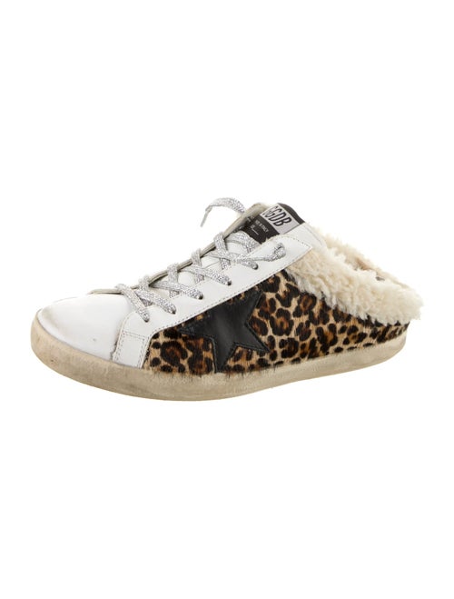 Golden Goose Ponyhair Animal Print Sneakers