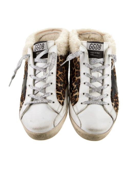 Golden Goose Ponyhair Animal Print Sneakers
