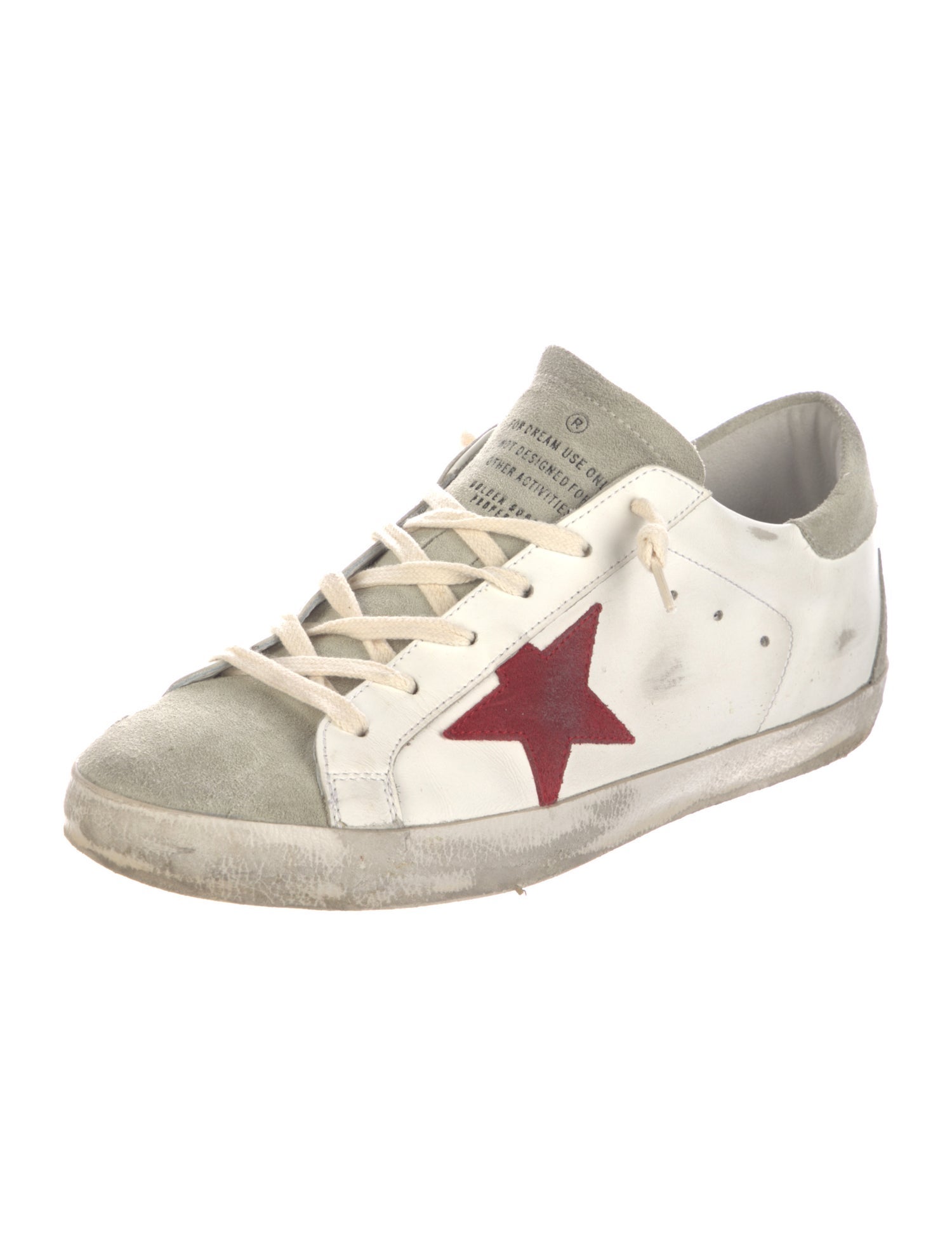 Golden Goose Leather Printed Sneakers
