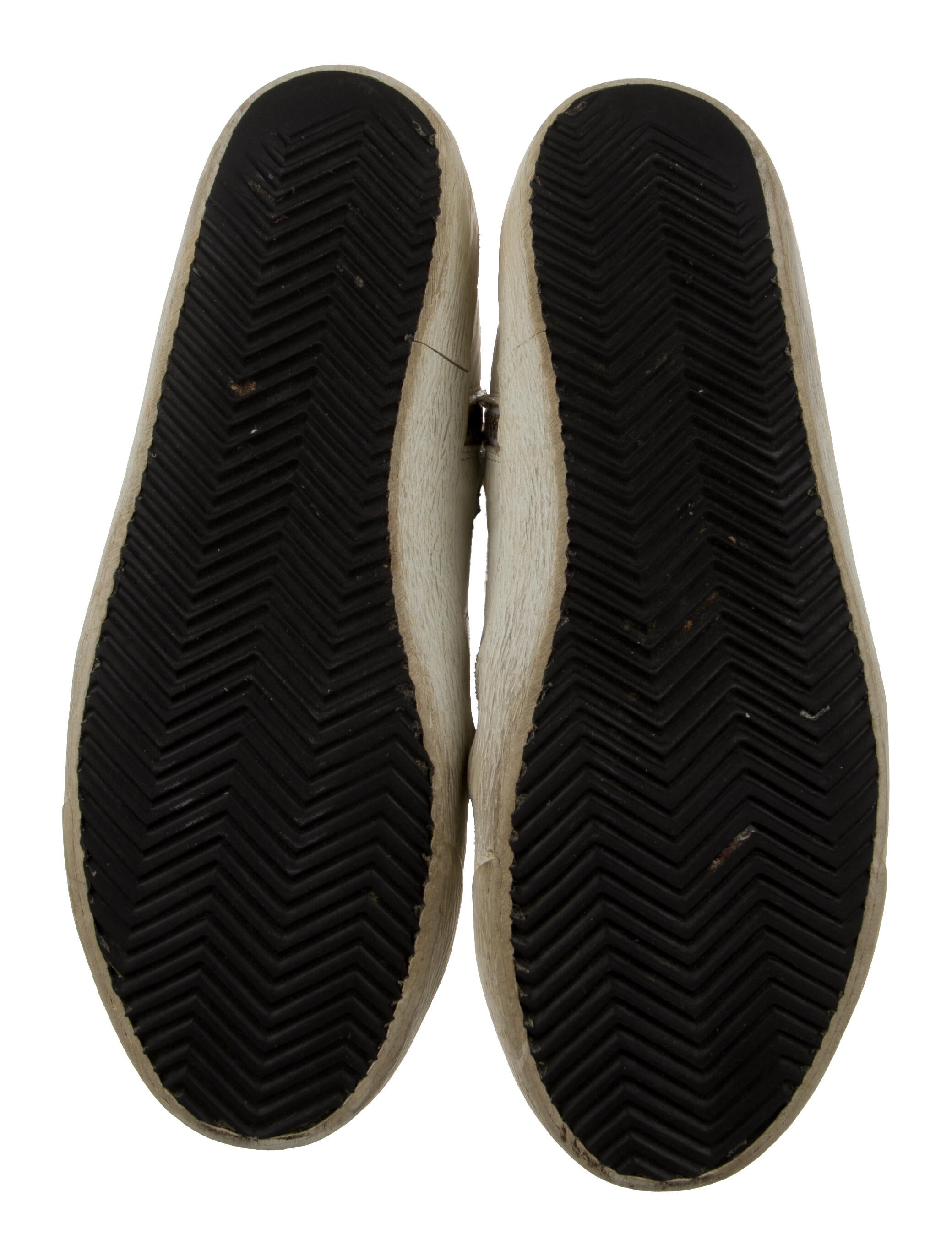 Golden Goose Leather Printed Sneakers