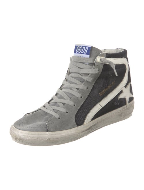 Golden Goose Denim Printed Sneakers