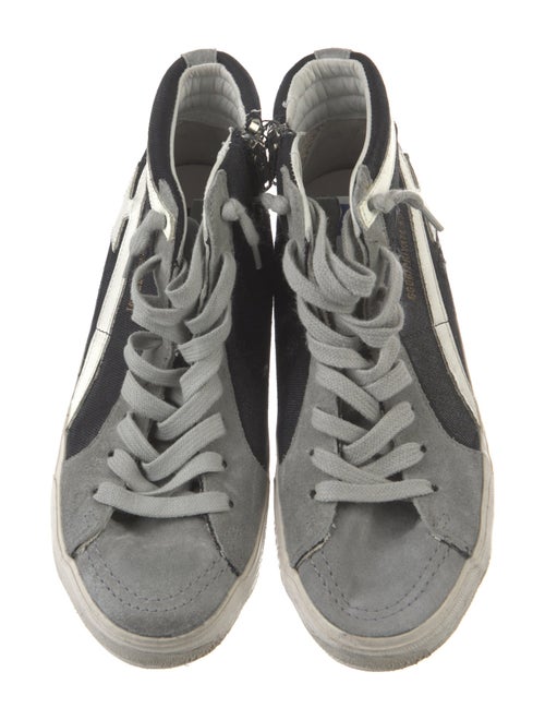 Golden Goose Denim Printed Sneakers