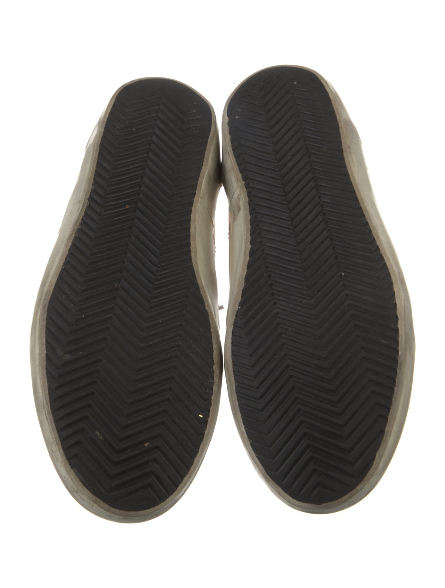 Golden Goose Leather Printed Sneakers