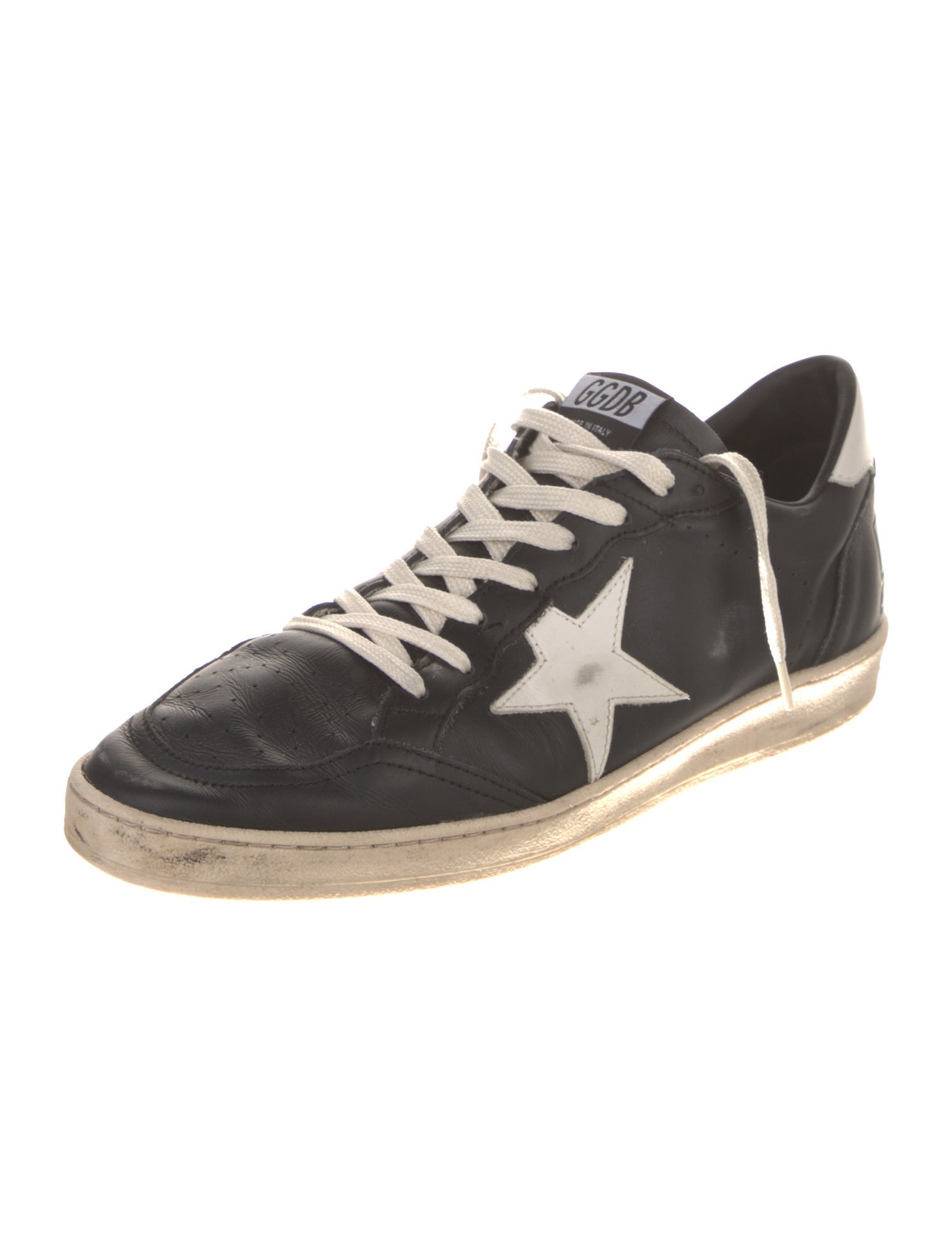 Golden Goose Leather Printed Sneakers