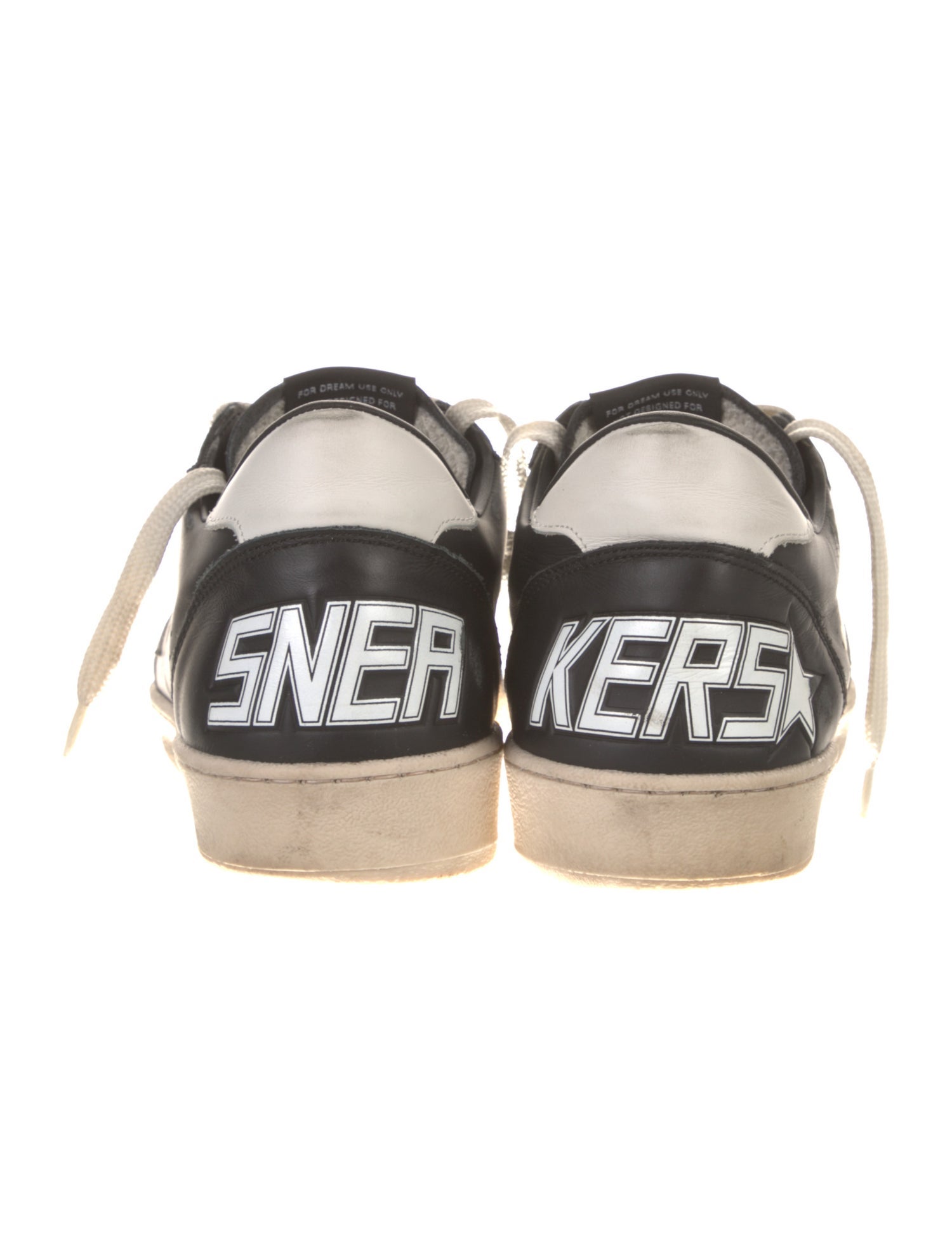 Golden Goose Leather Printed Sneakers