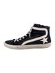 Golden Goose Suede Striped Sneakers