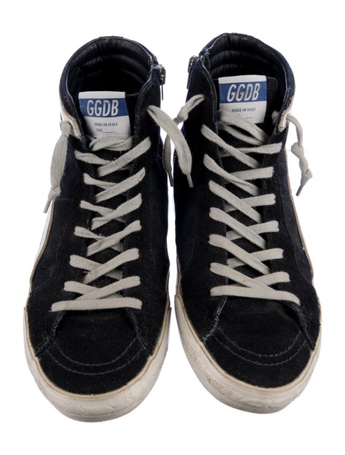 Golden Goose Suede Striped Sneakers
