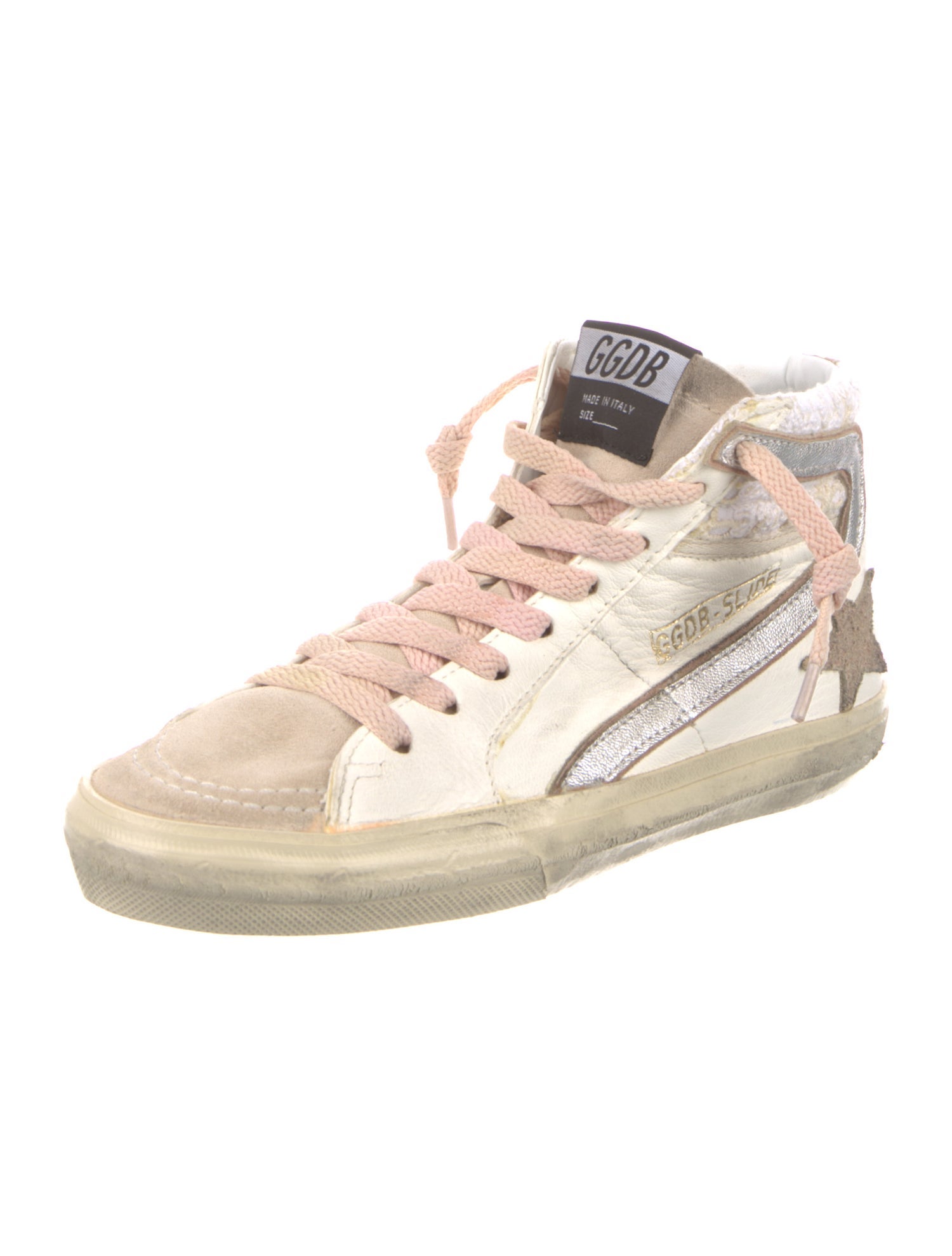 Golden Goose Leather Printed Sneakers w/ Tags