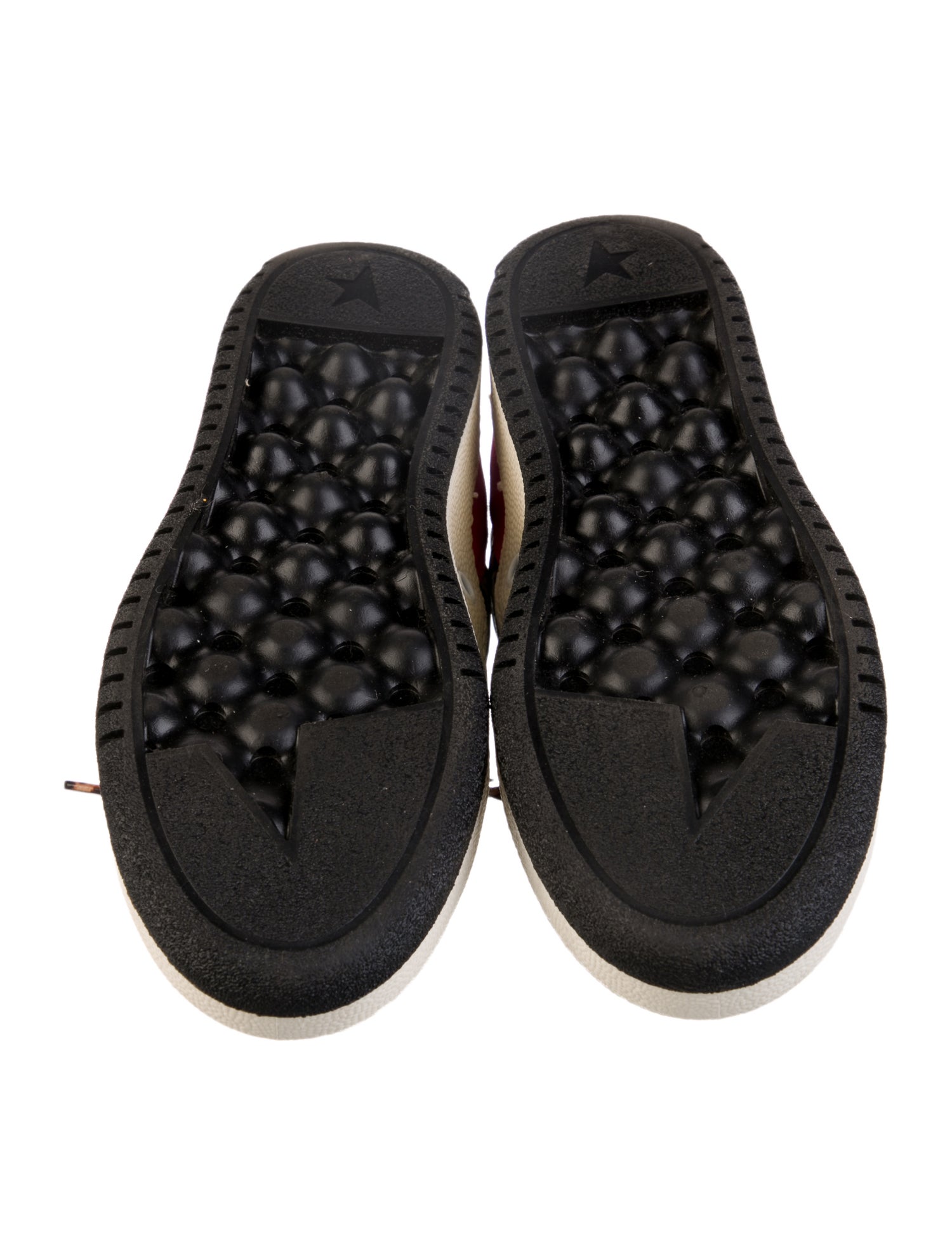 Golden Goose Leather Printed Sneakers