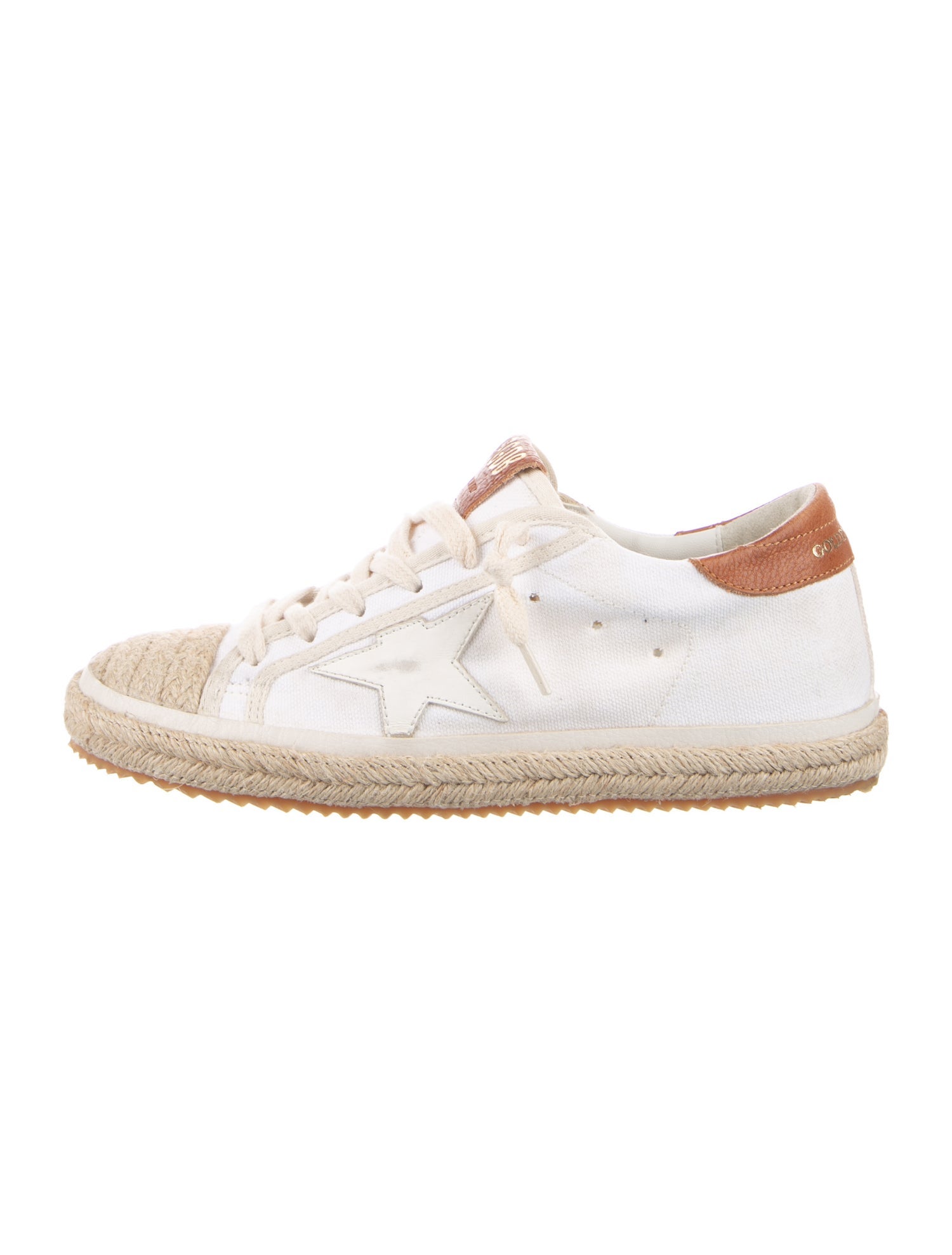 Golden Goose Canvas Colorblock Pattern Espadrille Sneakers
