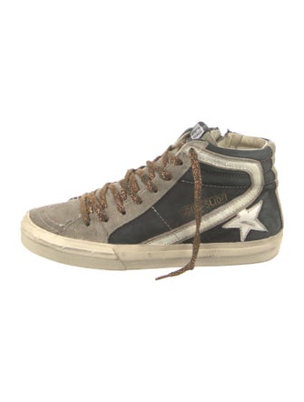Golden Goose Suede Printed Sneakers