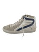 Golden Goose Leather Colorblock Pattern Sneakers