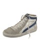 Golden Goose Leather Colorblock Pattern Sneakers