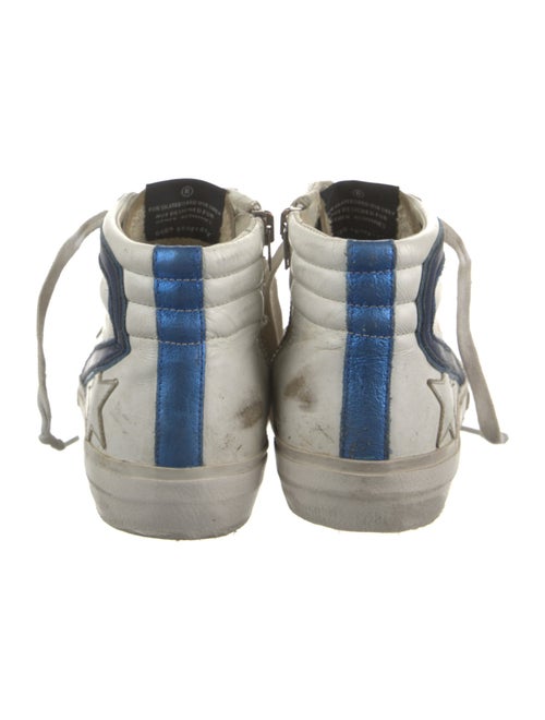 Golden Goose Leather Colorblock Pattern Sneakers