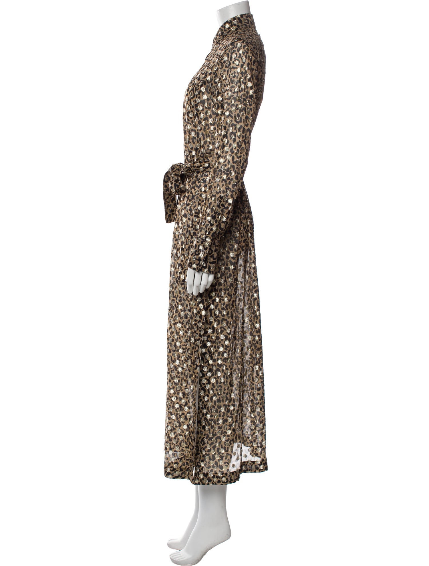 Golden Goose Animal Print Long Dress