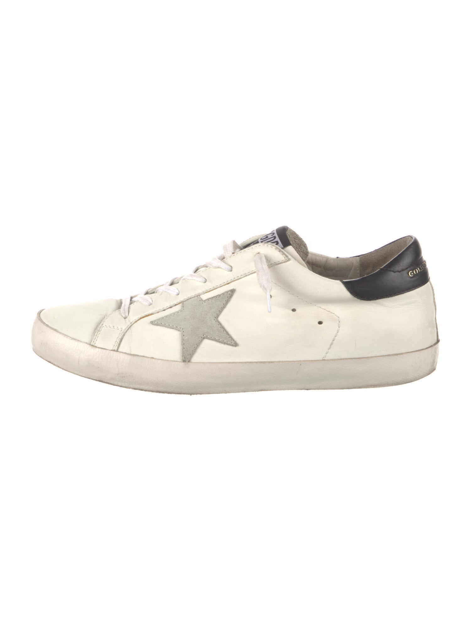Golden Goose Leather Printed Sneakers