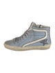 Golden Goose Leather Colorblock Pattern Sneakers