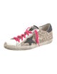 Golden Goose Leather Animal Print Sneakers