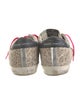 Golden Goose Leather Animal Print Sneakers