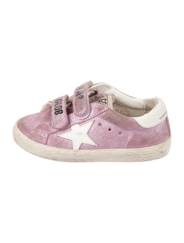 Golden Goose Sizes 2-6 Old School Strapped Girls Sneaker